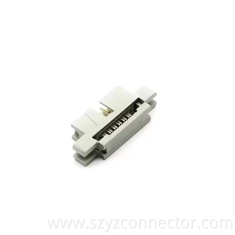 2.54mm Pitch IDC Type Box Header With Metal Lacth 6P-64P (2)